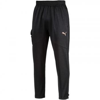 Puma Q4 BND Tech Trackster Pants, Hombre, Black Heather, S