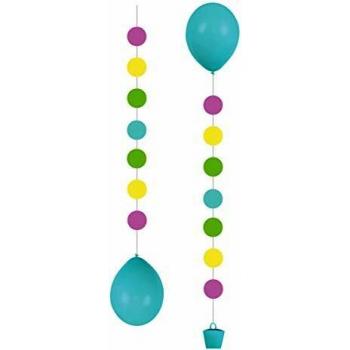 Amscan 9902241 - Juego de colgantes para globos, diseño de lunares , color/modelo surtido