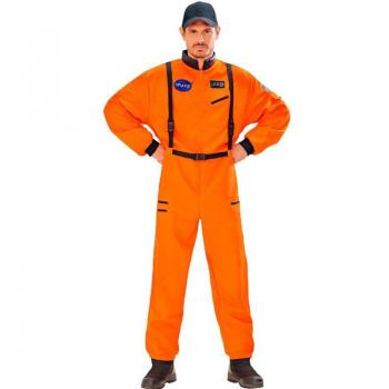 Widmann Disfraz de Astronauta Naranja con Insignia para hombre
