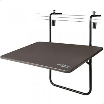 Mesa Plegable para Balcón Aktive Multiposición de Acero 60 x 66,5 x 40 cm