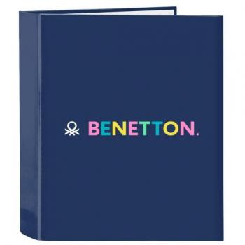 Carpeta Folio 4 Anillas Lomo Ancho Benetton Cool