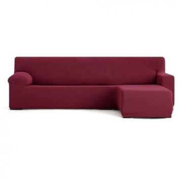 Funda para chaise longue de brazo corto derecho Eysa JAZ Burdeos 120 x 120 x 360 cm