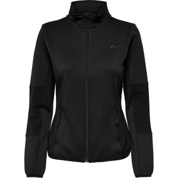 Sudadera Only Play Jetta negra de mujer con diseño moderno, tejido suave y cómodo, ideal para actividades deportivas y uso diario