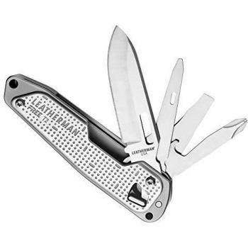 Leatherman Free T2 Multi-Tool, Stainless Steel without Sheath, Cardboard Box Packaging