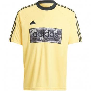 Camiseta de manga corta Adidas Tiro AOP para hombre color amarillo