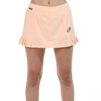 Falda Bullpadel Elixi Salmon Fluor - Gonna da padel per donna, colore salmone fluo, leggera e traspirante, con elastico in vita per una vestibilità comoda, ideale per sport e