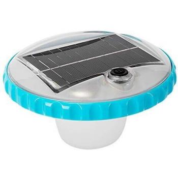 Intex 28695 - Luz LED flotante de carga solar para piscinas, Color Blanco, 16.8 x 16.8 x 10.8 cm