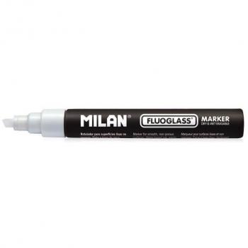 Milan Fluoglass Rotulador Borrable Naranja - Caja Expositora (12 unidades)