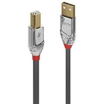 LINDY 36642 - Cable USB 2.0 tipo A a B, color gris
