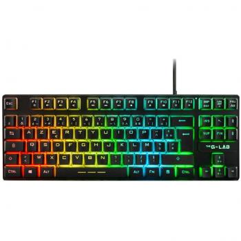 Teclado Gaming The G-Lab Caesium Francés Negro AZERTY