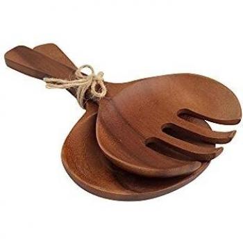 Set de Servir Ensaladas de Madera Acacia 24cm Toscana Siena
