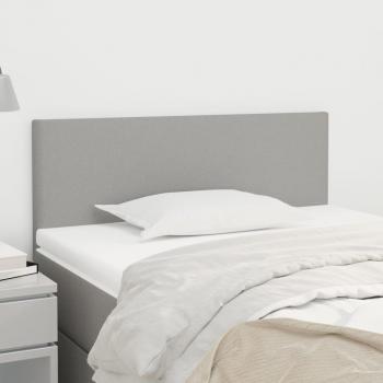 Cabecero de tela gris claro vidaXL 80x5x78/88 cm