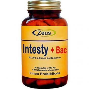 INTESTY+BAC | Contribuye a equilibrar y regular la microbiota intestinal | Complemento Alimenticio a base de Fibersol®- 2, L-Glutamina, Probióticos y Vitamina B6 | 90 Cápsulas Vegetales
