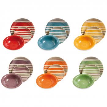 Satur Vajilla 18 Piezas Multicolor