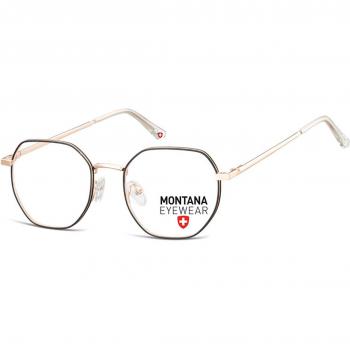 Montana Eyewear MM585 MM585B Armazones para Hombre Dorados con lentes recetados de 49 mm
