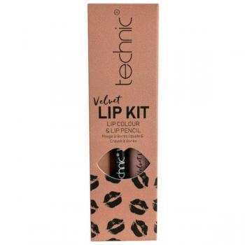 Perfilador de Labios + Labial Líquido Velvet Lip Kit - Technic Cosmetics - Tea Rose