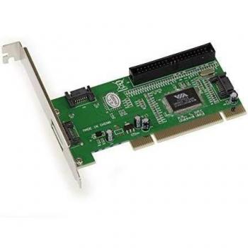 Tarjeta controlador PCI (3 puertos SATA, 1 puerto IDE, RAID 0, RAID 1, RAID 0+1, JBOD)