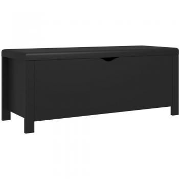 vidaXL Black Cushion Storage Box 105x40x45 cm (41.3x15.7x17.7)