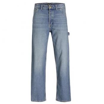 Jack & Jones Eddie Carpenter Loose Fit Blue Denim Jeans for Men - Size W34 L32