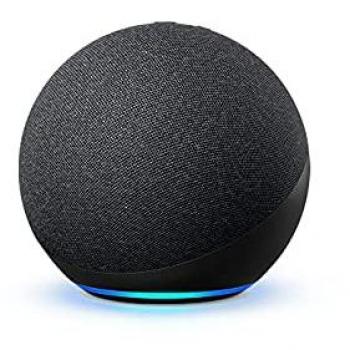 Echo Smart Speaker (4th Gen) with Premium Sound and Smart Home Hub - Charcoal