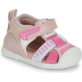 Sandalias de niña Biomecanics 242155-C Sport Blanco/Fucsia