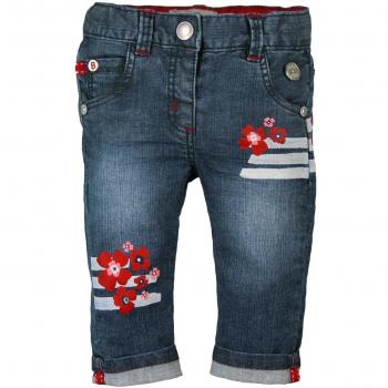Boboli Pantalón Denim Elástico De Bebé Niña - Talla - 18m Para Bebé Niña