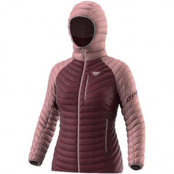Chaqueta Dynafit Radical Down RDS con capucha para mujer, color granate/rosa, talla XS