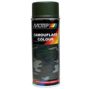 Spray de Pintura Camuflaje Mate RAL 6031 Verde Bronce - Motip 400ml