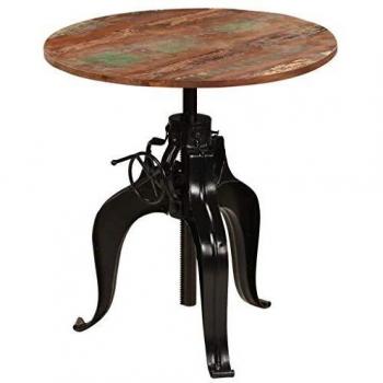 vidaXL Madera Maciza Mesa Bar Reciclada 75x
