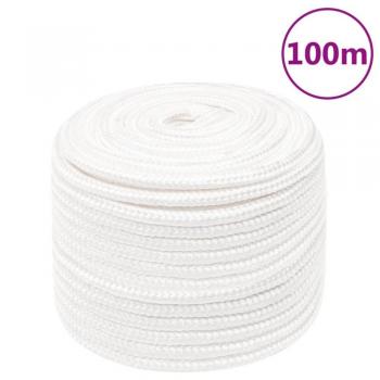 Cuerda de barco polipropileno blanco intenso 14 mm 100 m