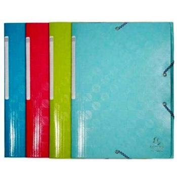 Carpeta A4 con 3 solapas y gomas, capacidad maxi, colores surtidos, pack de 24 unidades