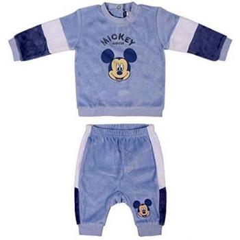 CERDÁ LIFE'S LITTLE MOMENTS 2200006144_T06M-C56 Conjunto Recien Nacido Invierno de Mickey, Azul, 6 Meses Unisex bebé