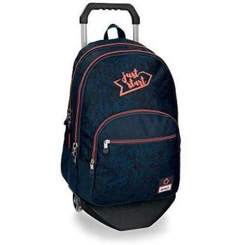 Enso Monsters Mochila Doble Compartimento con Carro Azul 32x44x22 cms Poliéster 20.13L
