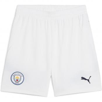 Manchester City Kids Home Shorts 2024/25 - Puma White/Blue