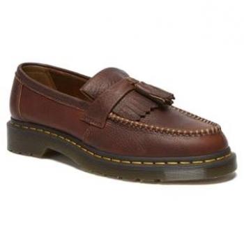 Dr. Martens Adrian Ambassador Leather Tassel Loafers, Brown, Size 10 US Men's (Size 43 EU)