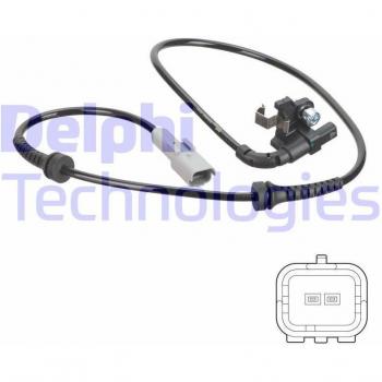 Sensor de ABS DELPHI SS20694 - Sensor de velocidad de la rueda, compatible con varios modelos de vehículos, alta precisión en la medición, fácil instalación, material duradero y resistente a condiciones adversas