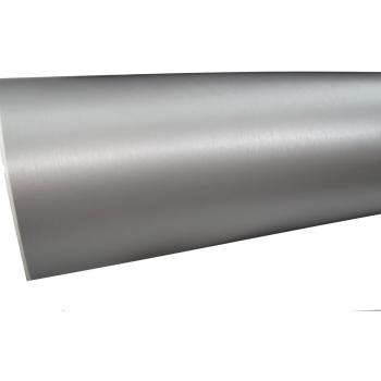 AERZETIX: 152/50cm Pelicula adhesiva vinilo plata cepillado termoformable revestimiento de exterior interior C17237