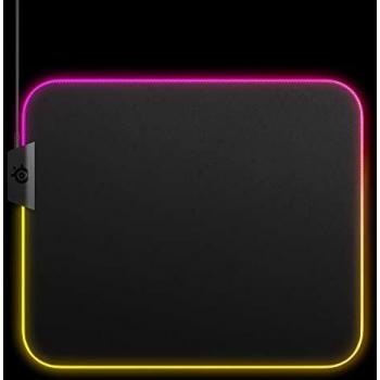 SteelSeries QcK Prism Cloth Gaming Mouse Pad - 2-zone RGB Illumination - Real-time Event Lighting - Optimized For Gaming Sensors - Size M
