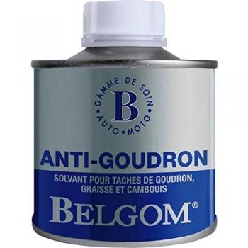 BELGOM ANTI-GOUDRON - BIDON 150 ML, limpiador de manchas de alquitrán y resina, envase de 150 ml