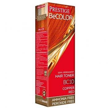 Vips Prestige - BeColor Tinte Semi Permanente Color Rojo Cobrizo BC10, Sin Amoniaco Sin Peroxide