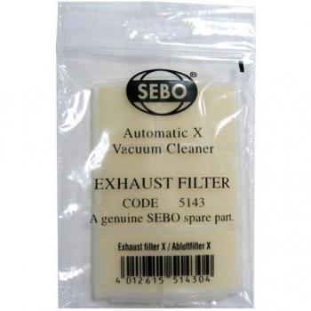 Filtro de Aire de Escape SEBO 5143 para Aspiradoras Automáticas X1, X4 y X5
