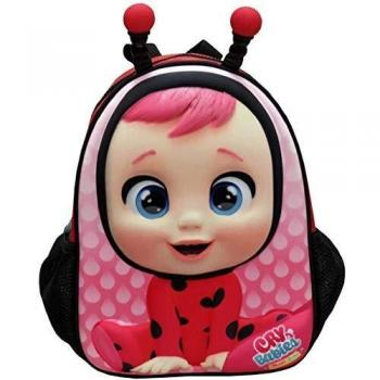 Bebés Llorones, Mochila Infantil Eva, 30 x 11 x 21 cm, Color Rojo