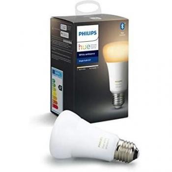 Philips Hue - Bombilla inteligente, E27, Luz cálida y fría, 8.5W, Compatible con Alexa y Google Home