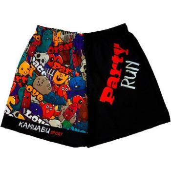 Pantalón corto deportivo para mujer Kamuabu Partyrun negro L