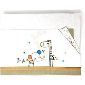 Sabanas 100% Algodón MAXICUNA - Hello Dream. Color Blanco-lino