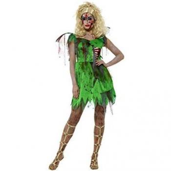 Smiffy's 46860 - Costume difraz Zombie, color Verde, Talla L