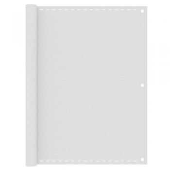 Toldo para balcón HDPE blanco 120x500 cm