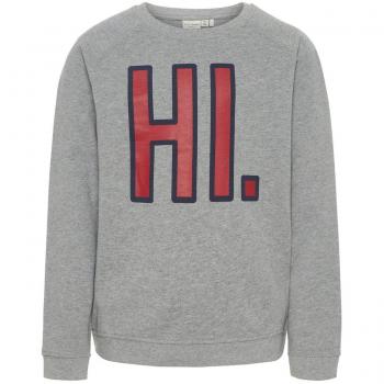 NAME IT Sudadera Afelpada NIÑA Venus - 122-128, Grey Melange