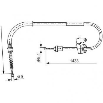 Cable de freno de mano BOSCH 1 987 482 231