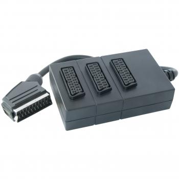 Vivanco 19364 0.2m SCART (21-pin) 3 x SCART (21-pin) Negro cable EUROCONECTOR - Cables EUROCONECTORES (0,2 m, SCART (21-pin), 3 x SCART (21-pin), Macho, Hembra, Negro)